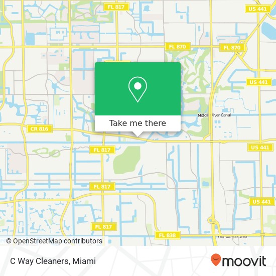 C Way Cleaners map