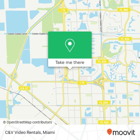 C&V Video Rentals map