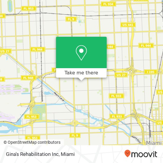 Mapa de Gina's Rehabilitation Inc