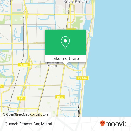 Quench Fitness Bar map