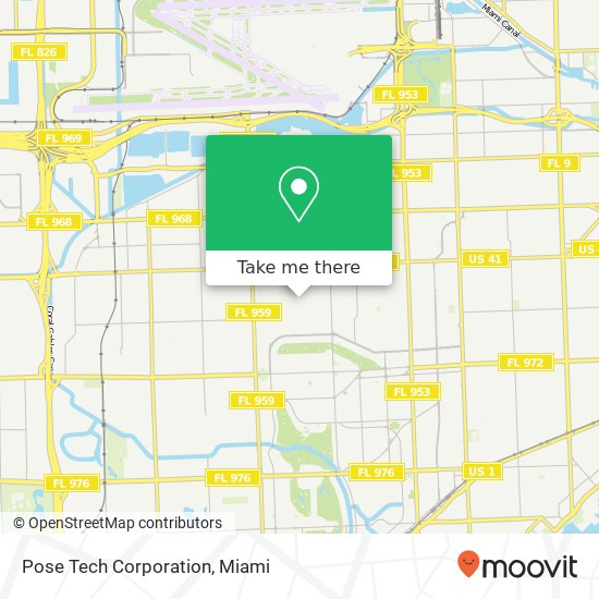 Pose Tech Corporation map