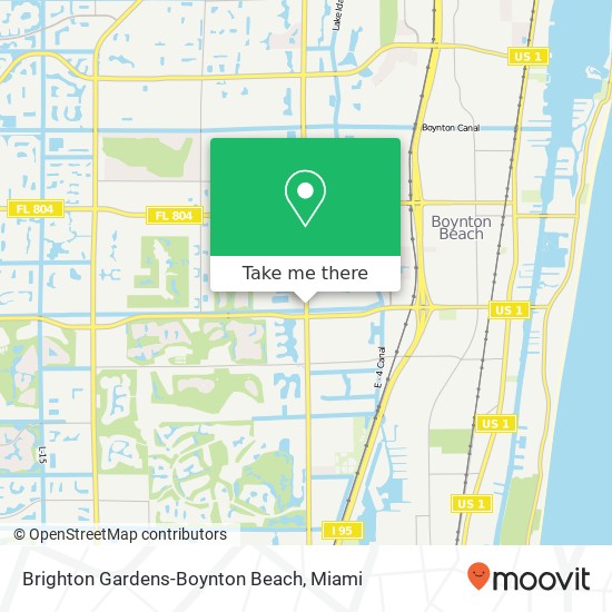 Brighton Gardens-Boynton Beach map