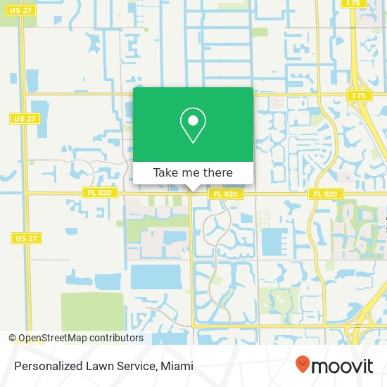 Mapa de Personalized Lawn Service