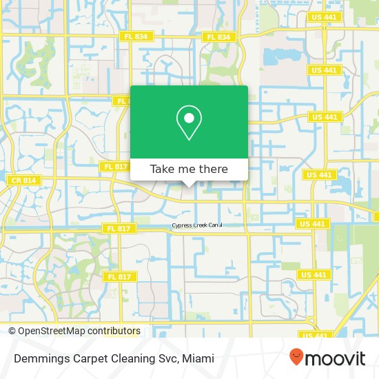 Demmings Carpet Cleaning Svc map