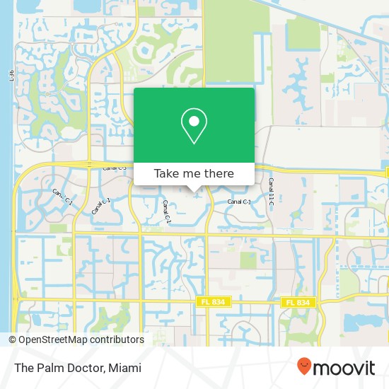 The Palm Doctor map