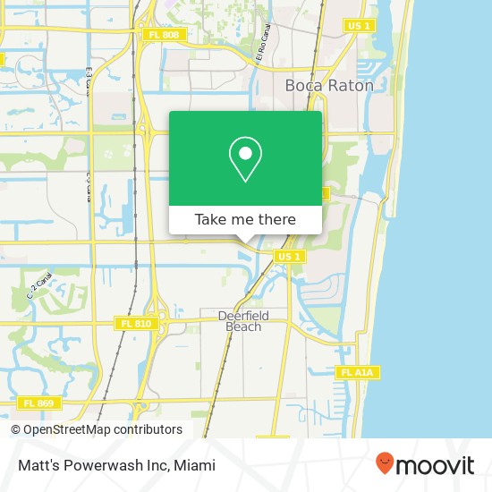 Mapa de Matt's Powerwash Inc