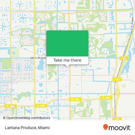 Lantana Produce map