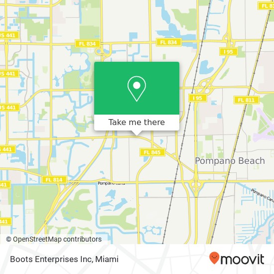 Mapa de Boots Enterprises Inc