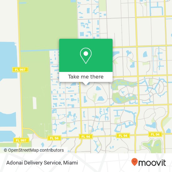 Mapa de Adonai Delivery Service