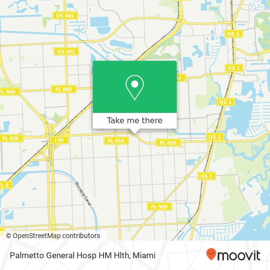 Palmetto General Hosp HM Hlth map