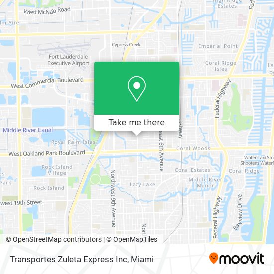Transportes Zuleta Express Inc map