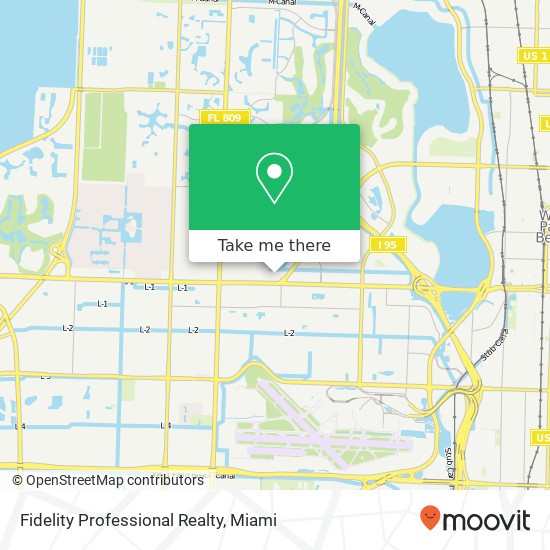 Fidelity Professional Realty map