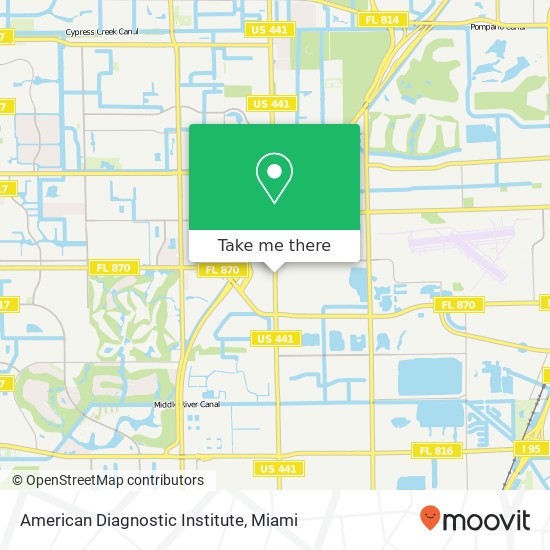 Mapa de American Diagnostic Institute