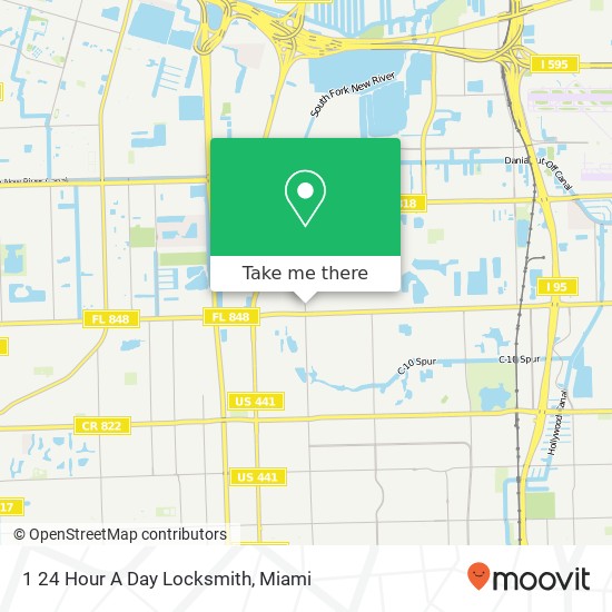 1 24 Hour A Day Locksmith map