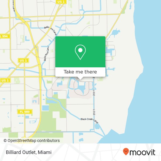Billiard Outlet map