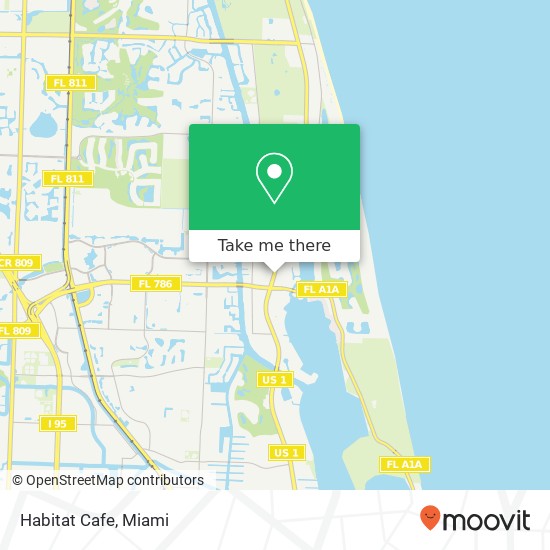 Habitat Cafe map