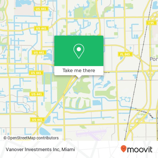Mapa de Vanover Investments Inc