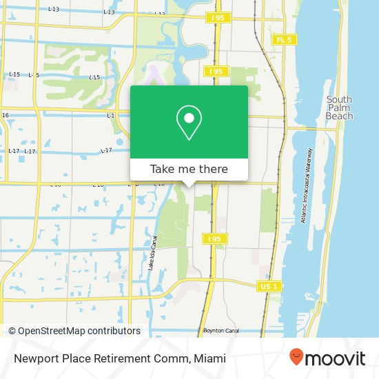 Mapa de Newport Place Retirement Comm