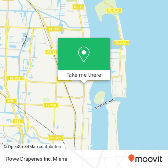 Mapa de Rowe Draperies Inc