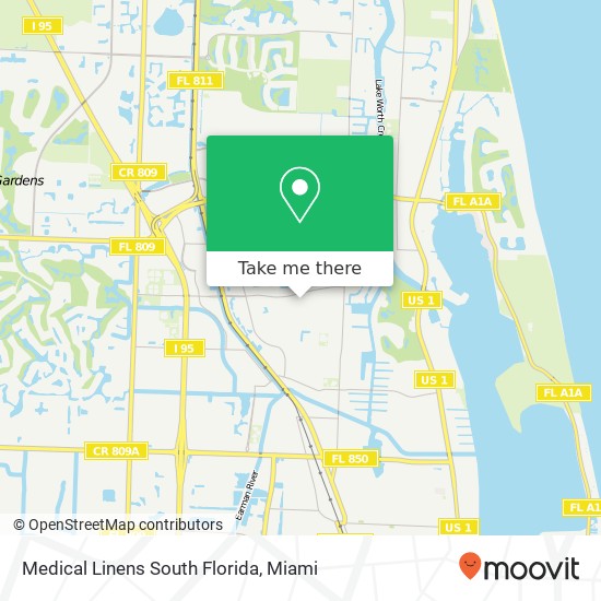 Medical Linens South Florida map
