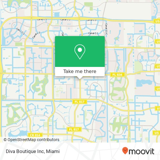 Mapa de Diva Boutique Inc