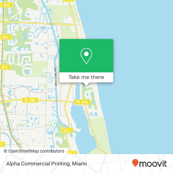 Alpha Commercial Printing map