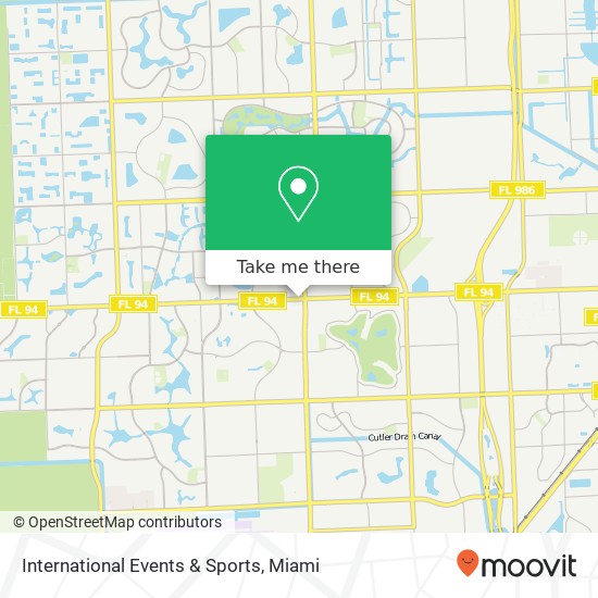 Mapa de International Events & Sports
