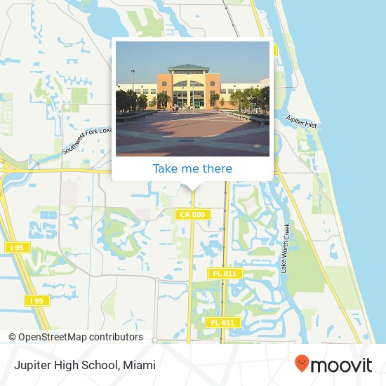 Jupiter High School map