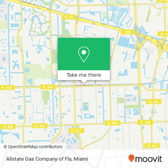 Allstate Gas Company of Fla map