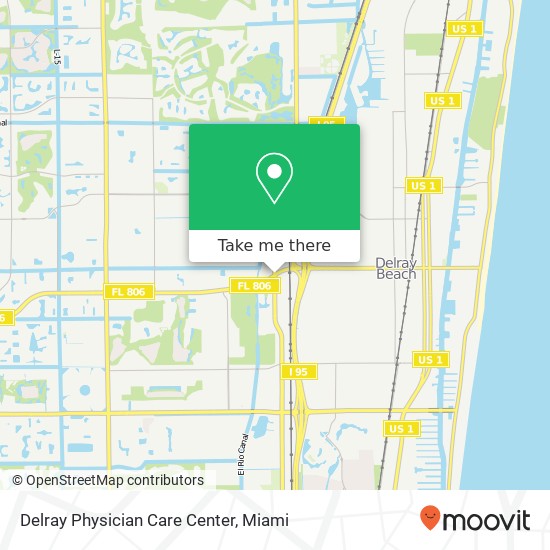 Delray Physician Care Center map