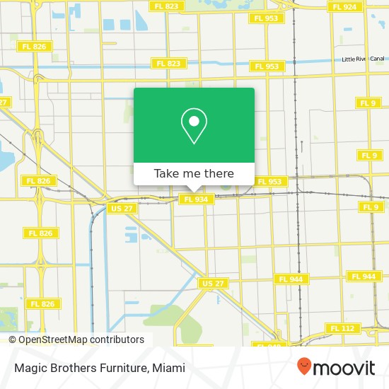 Mapa de Magic Brothers Furniture