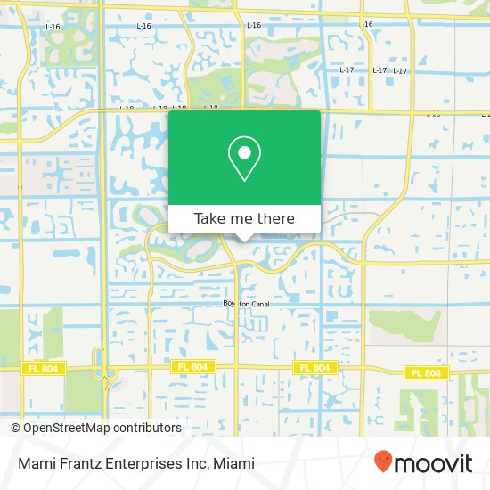 Marni Frantz Enterprises Inc map