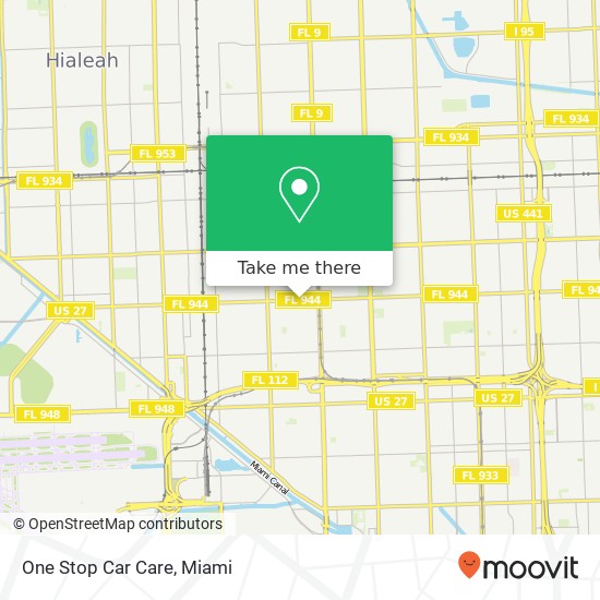 Mapa de One Stop Car Care