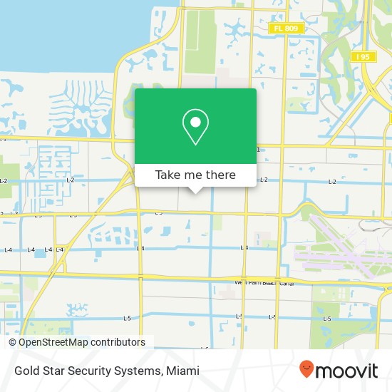 Mapa de Gold Star Security Systems