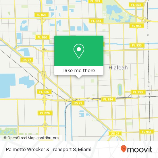 Palmetto Wrecker & Transport S map