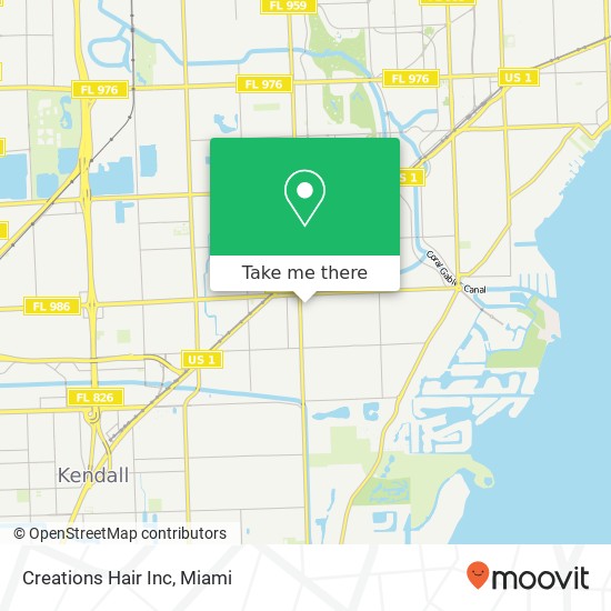 Creations Hair Inc map