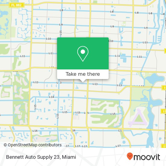 Mapa de Bennett Auto Supply 23