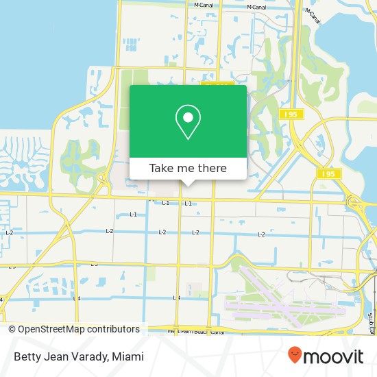 Betty Jean Varady map