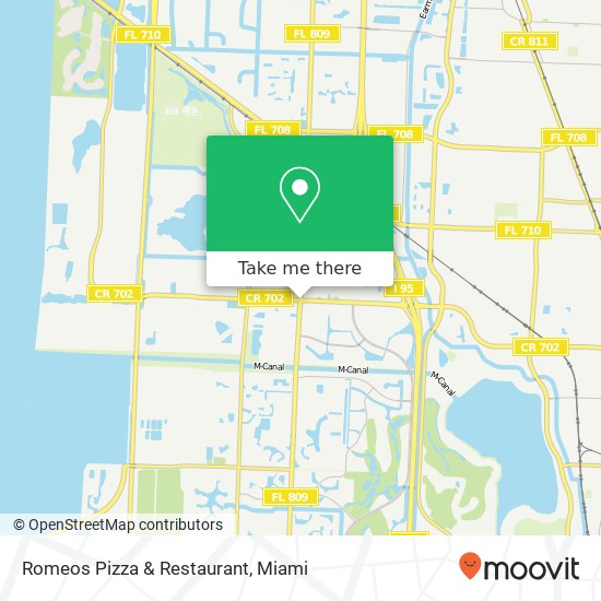 Mapa de Romeos Pizza & Restaurant