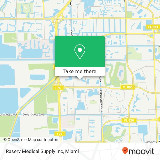 Mapa de Raserv Medical Supply Inc