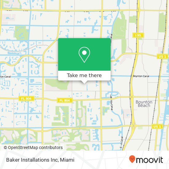 Mapa de Baker Installations Inc