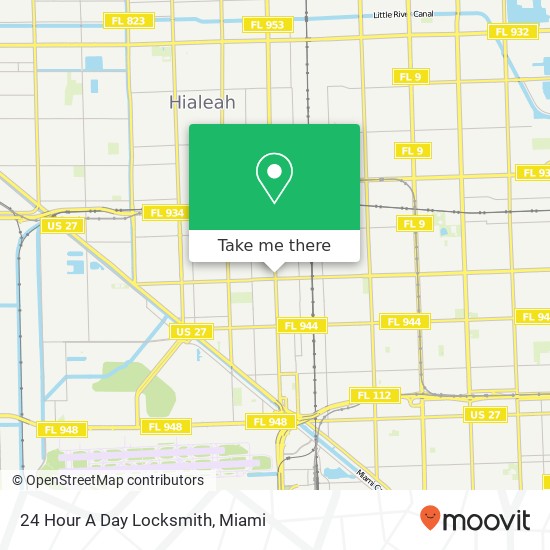 Mapa de 24 Hour A Day Locksmith