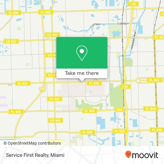 Service First Realty map