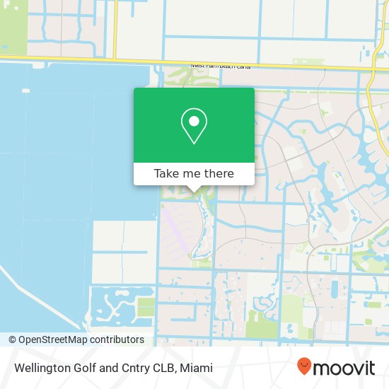 Wellington Golf and Cntry CLB map