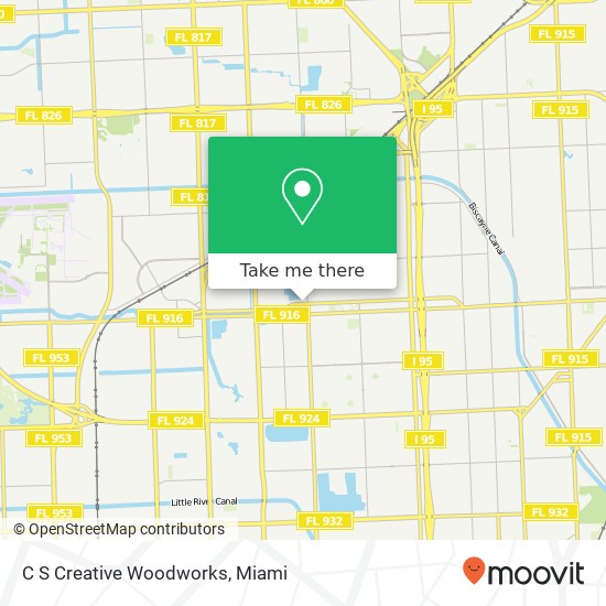 C S Creative Woodworks map