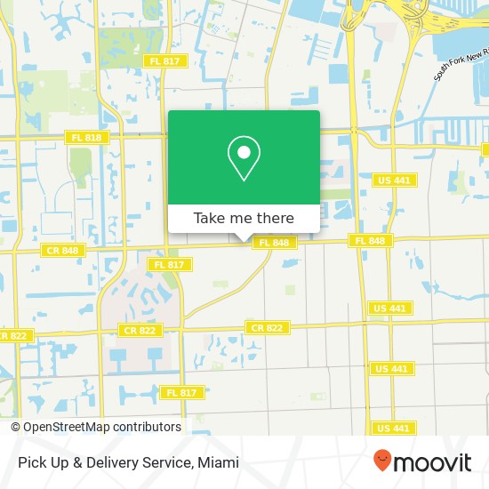 Pick Up & Delivery Service map