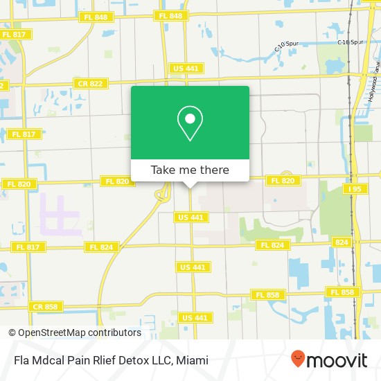 Fla Mdcal Pain Rlief Detox LLC map