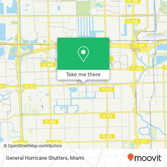 Mapa de General Hurricane Shutters