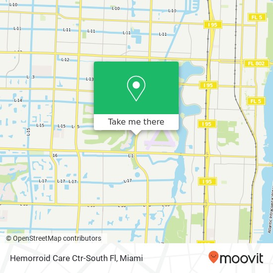 Hemorroid Care Ctr-South Fl map