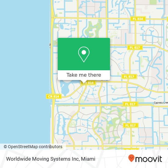 Worldwide Moving Systems Inc map